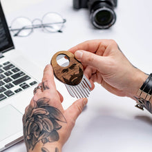 Load image into Gallery viewer, round comb for beard