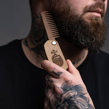 Load image into Gallery viewer, mustache combs on wood