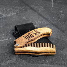 Load image into Gallery viewer, dad's wooden comb