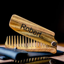 Load image into Gallery viewer, for man wooden combs