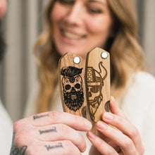 Load image into Gallery viewer, wooden beard comb