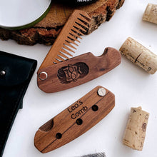 Load image into Gallery viewer, male wooden comb