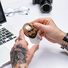 Load image into Gallery viewer, round comb for beard 
