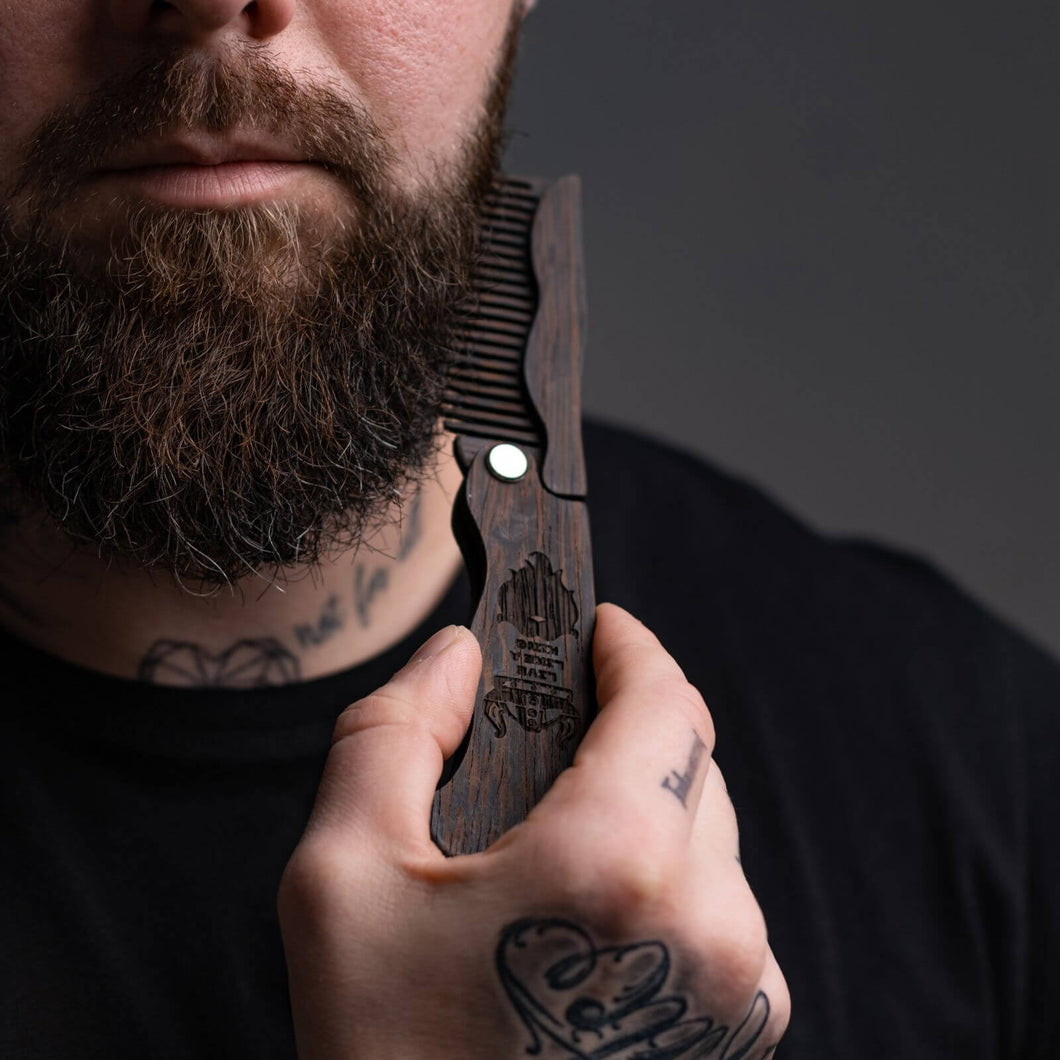 wenge beard comb 
