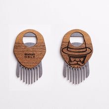 Load image into Gallery viewer, wooden men&#39;s round  combs
