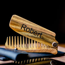 Load image into Gallery viewer, for man wooden combs
