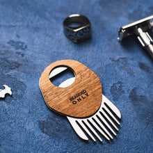 Load image into Gallery viewer, personalized beard comb 
